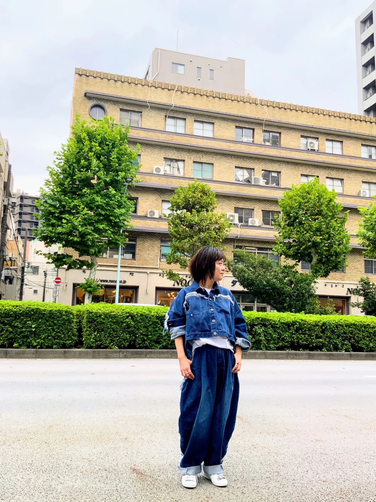 ボーイフレンドデニムパンツ ライトインディゴ