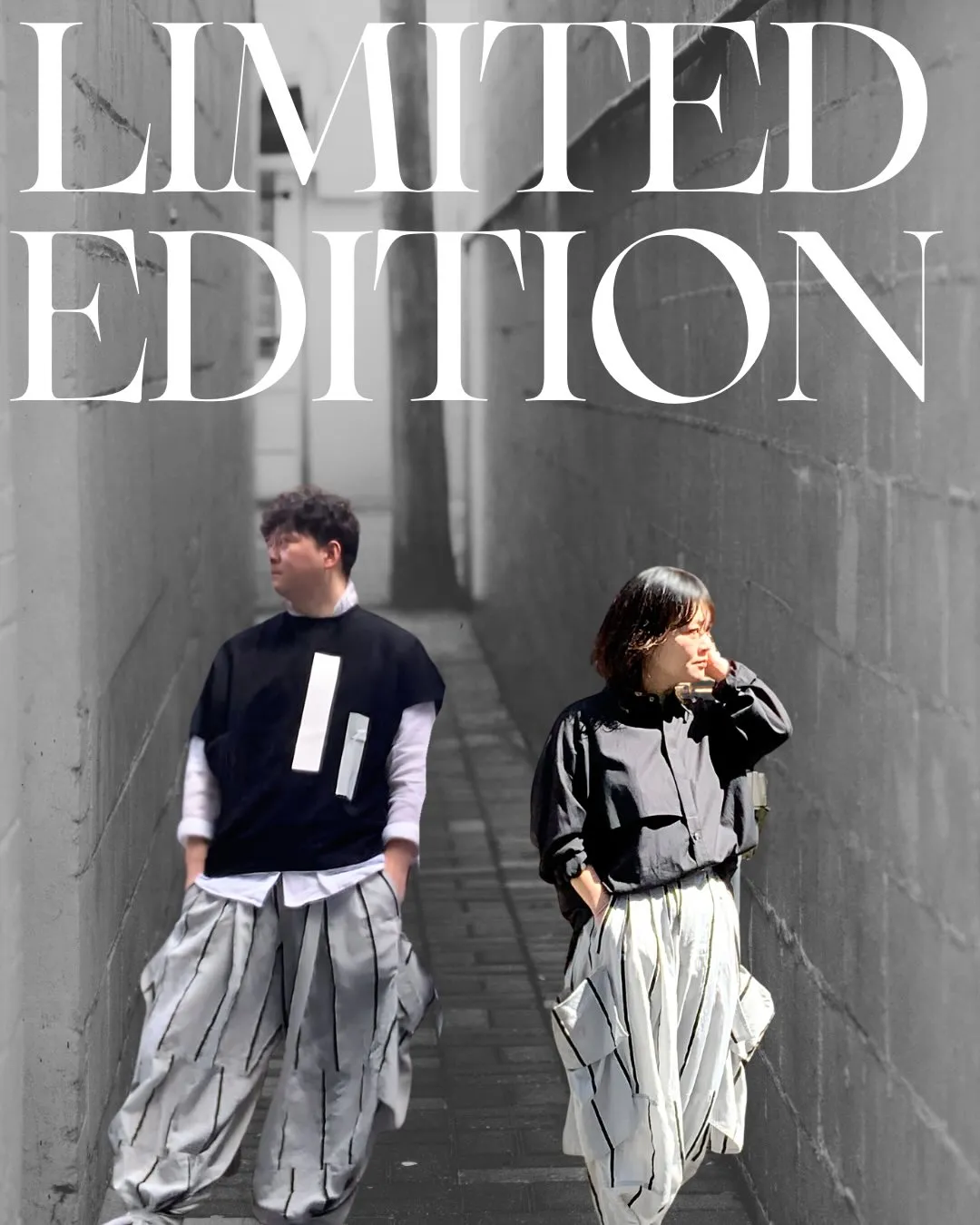 人と被りたくない、個性ある、ワイドパンツの着こなし