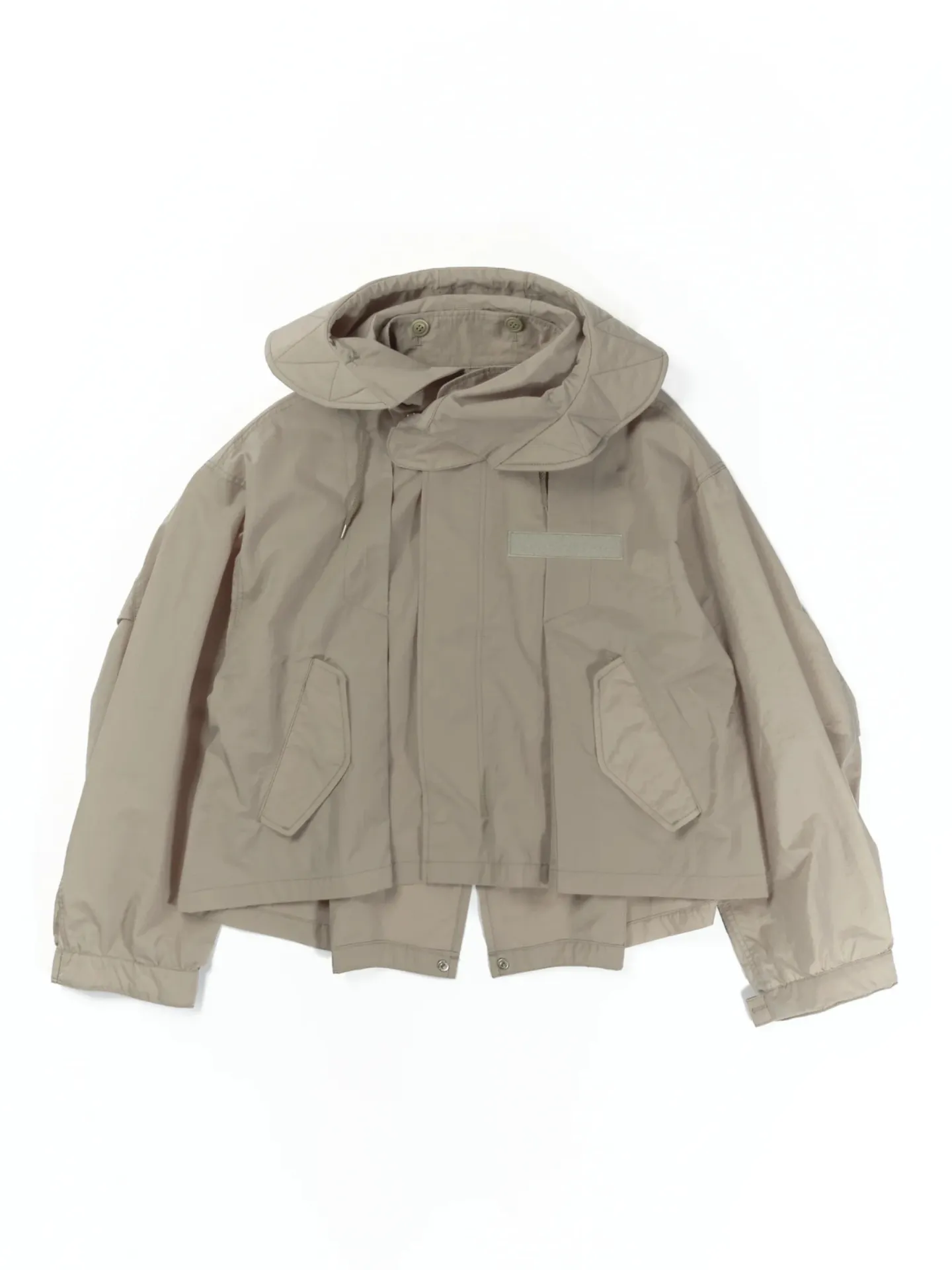 ショートモッズコート ライトグレー