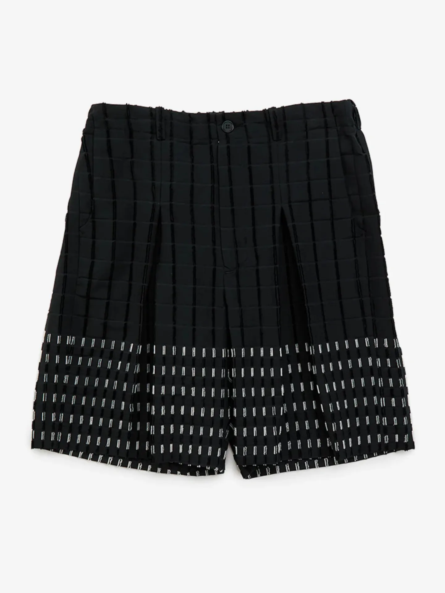 ブロックパターン ショートパンツ ブラック