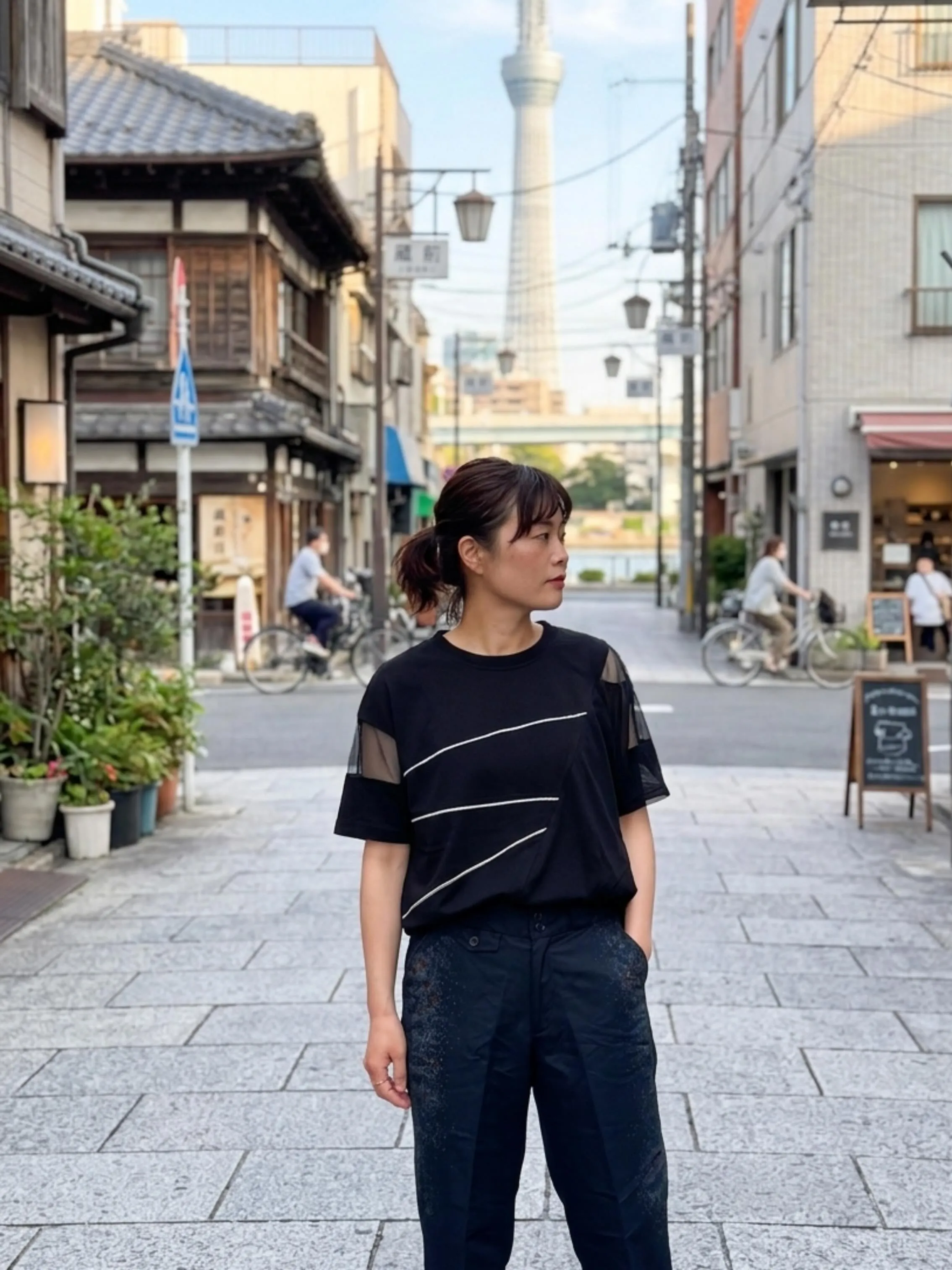 春から夏に移行しているらしさ満開のスタイリング