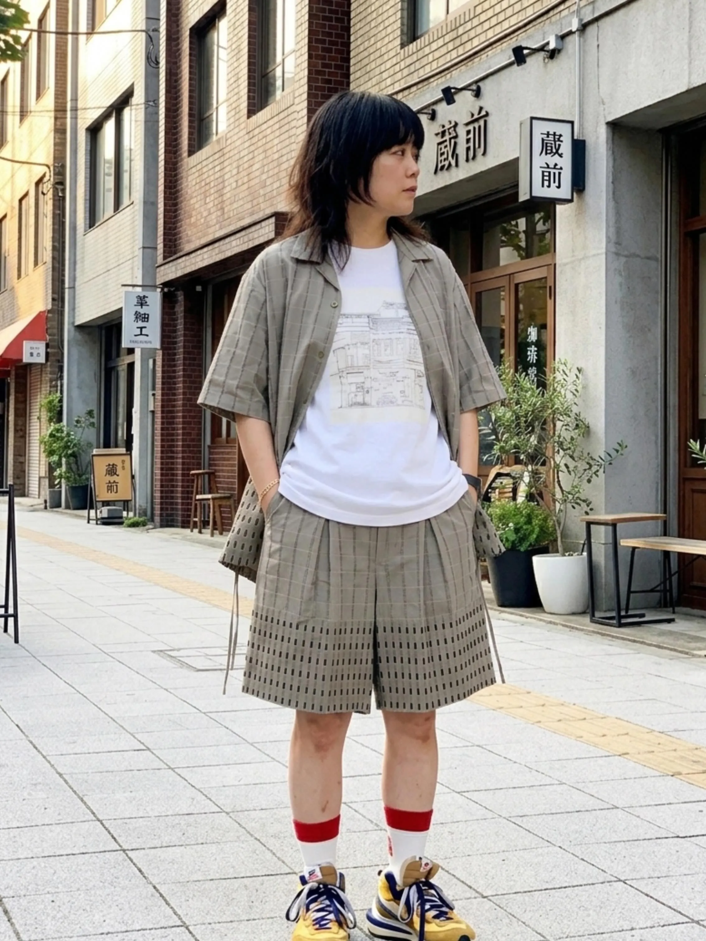 夏を感じさせるセットアップコーデ
