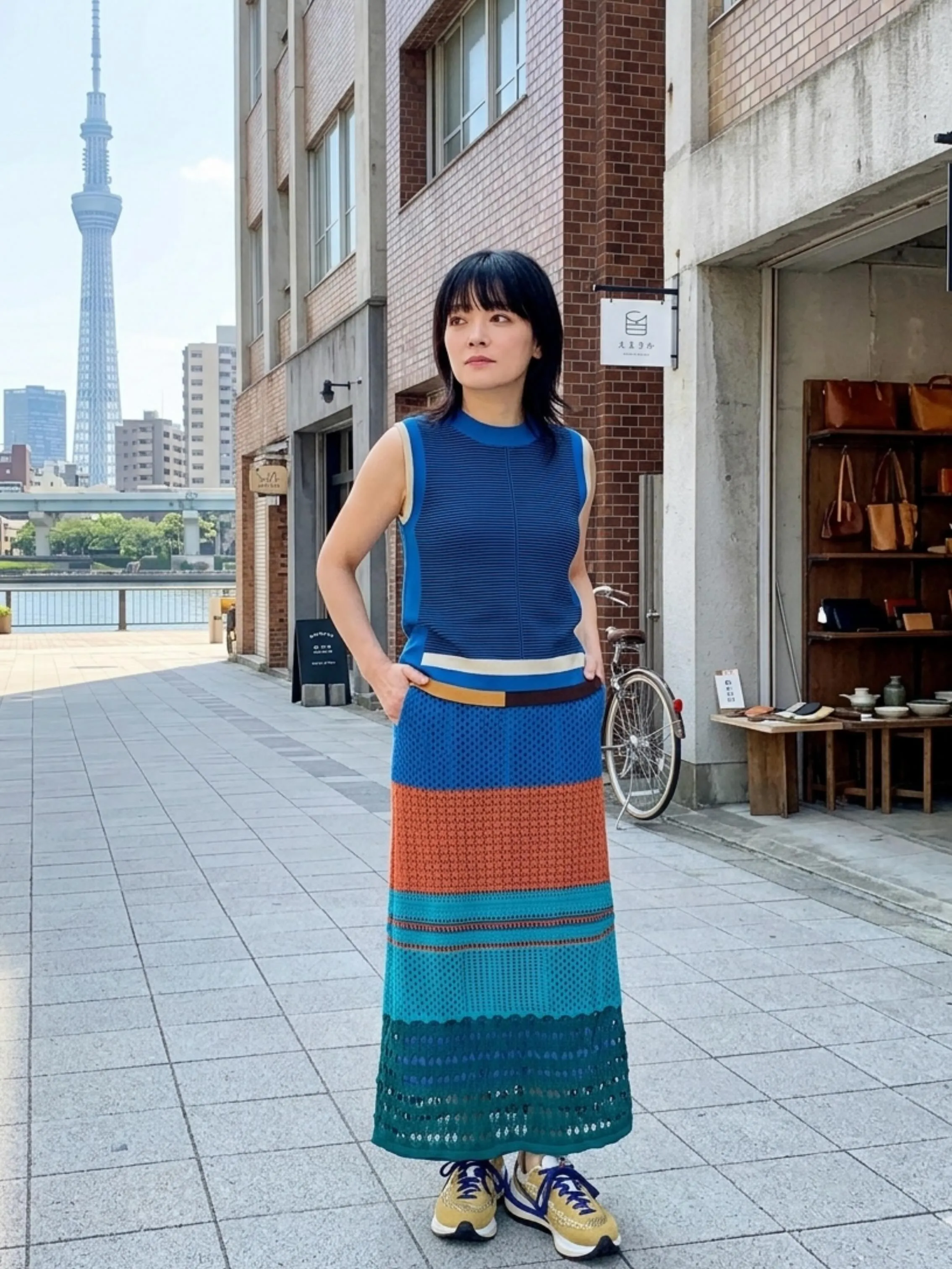 涼しげなロングスカートはトップスの着回しがたくさん出来る夏ら...
