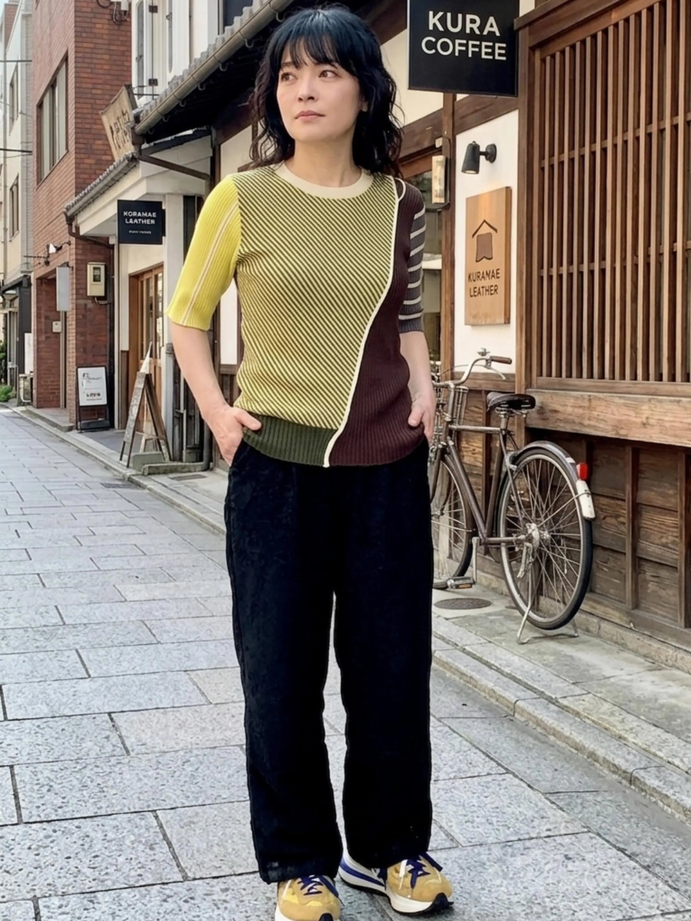 パンツとスカートは両方とも合うし、