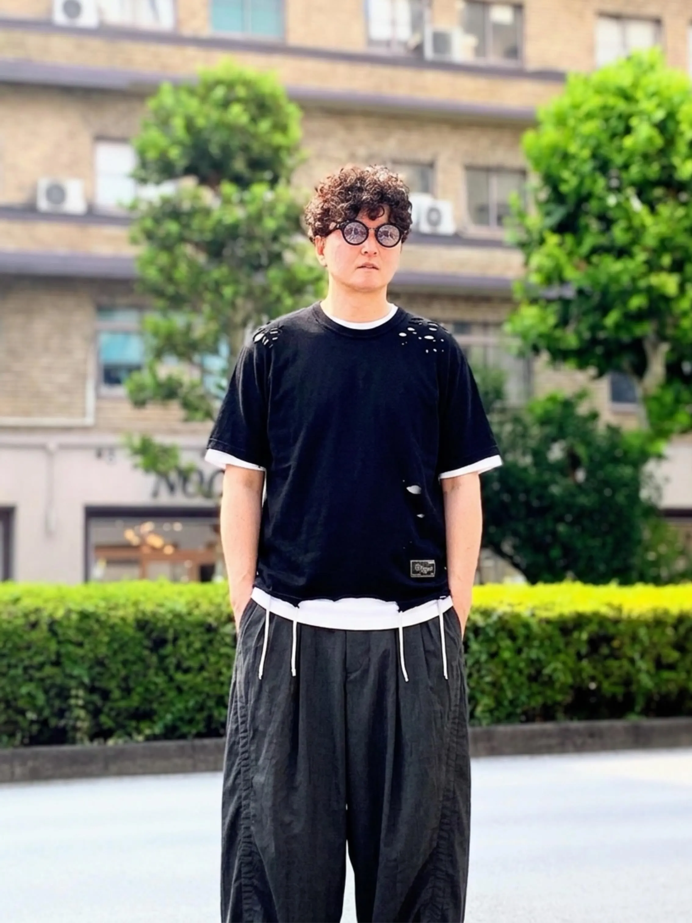 ちょっと変化をつけたTシャツ