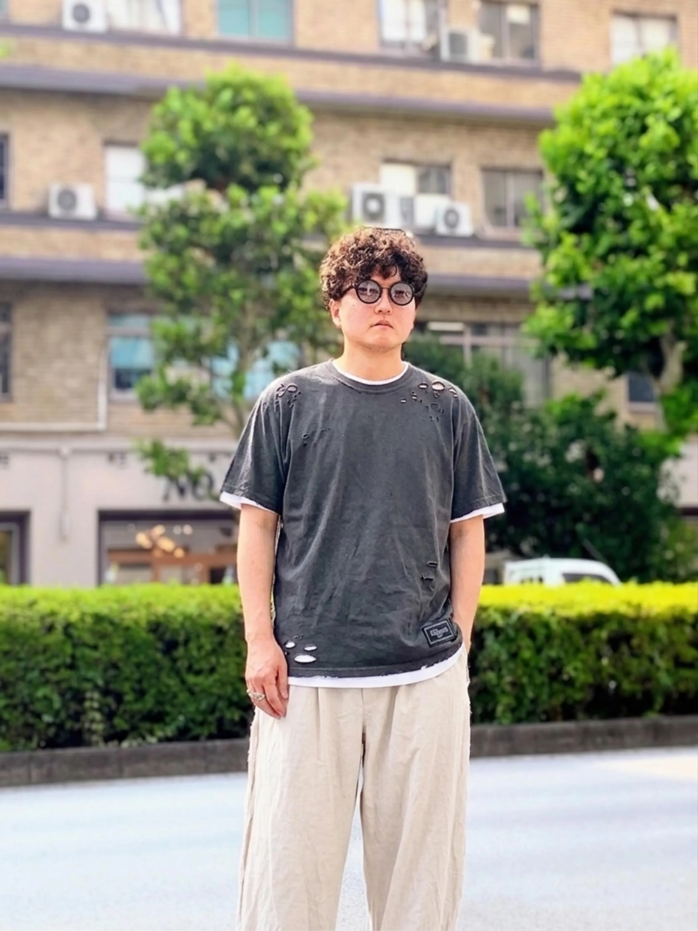 ちょっと変化をつけたTシャツ