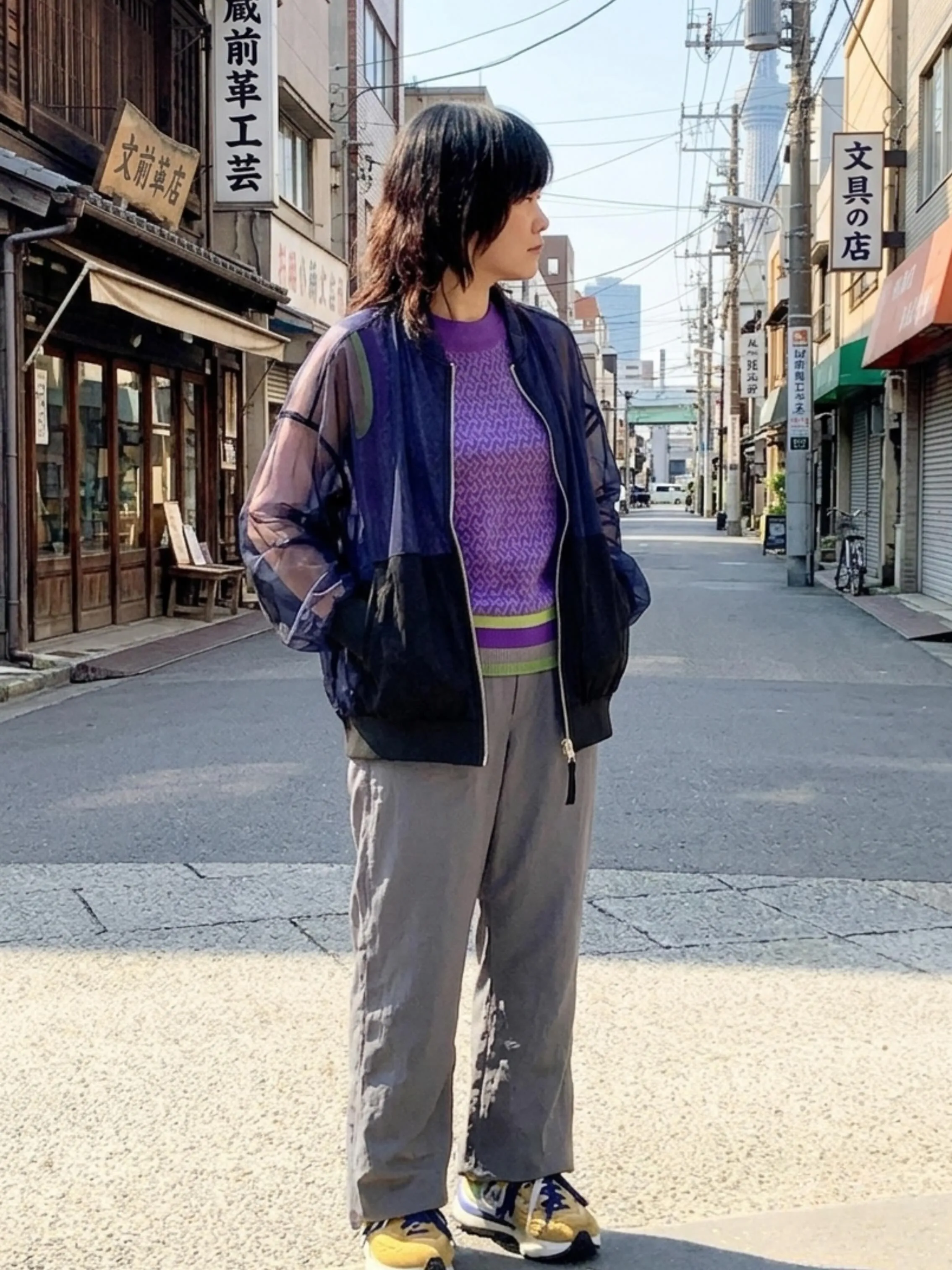 今時期、これからの時期ちょっと羽織るのにとても便利なブルゾン...