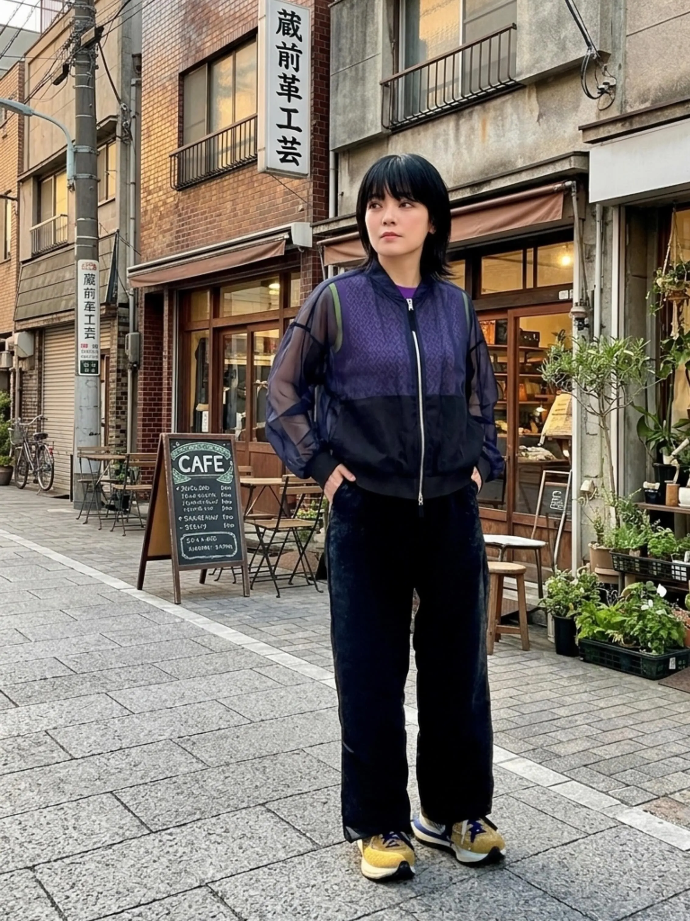今時期、これからの時期ちょっと羽織るのにとても便利なブルゾン...
