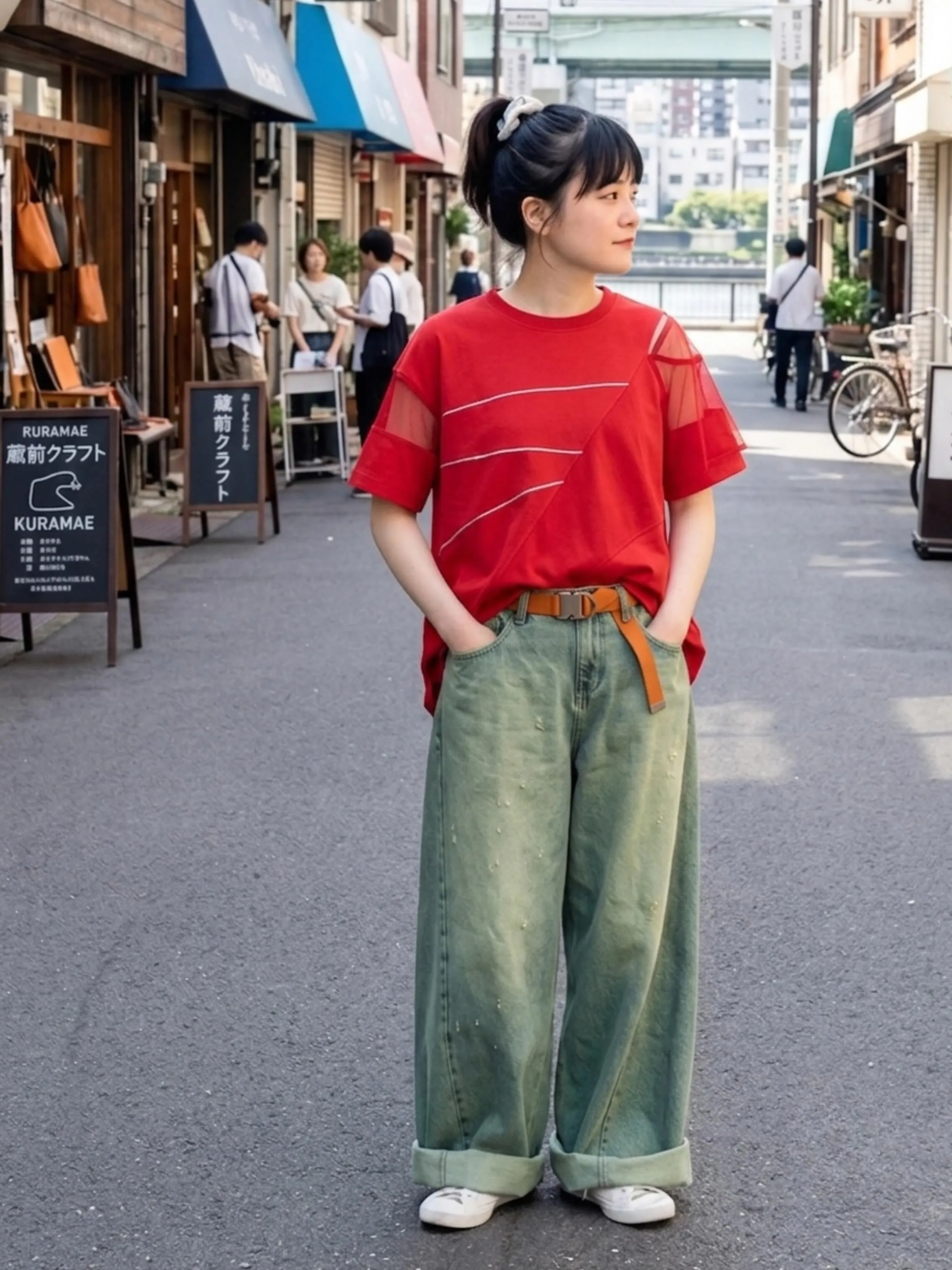 夏をカッコよく、品よく着こなすTシャツとボトムス