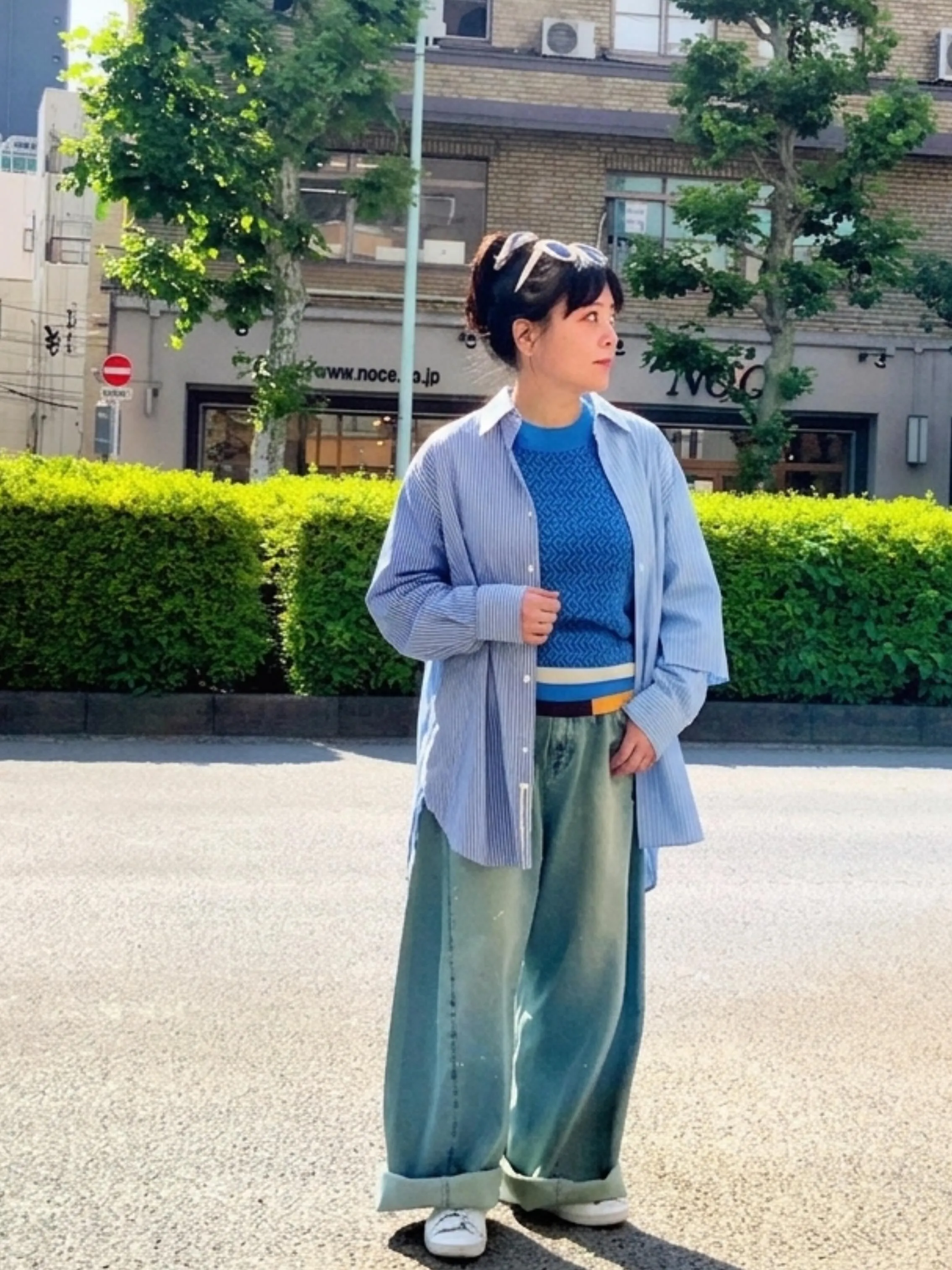 今日みたいなちょっとヒヤッとする日にも活躍する着回しが効くシ...